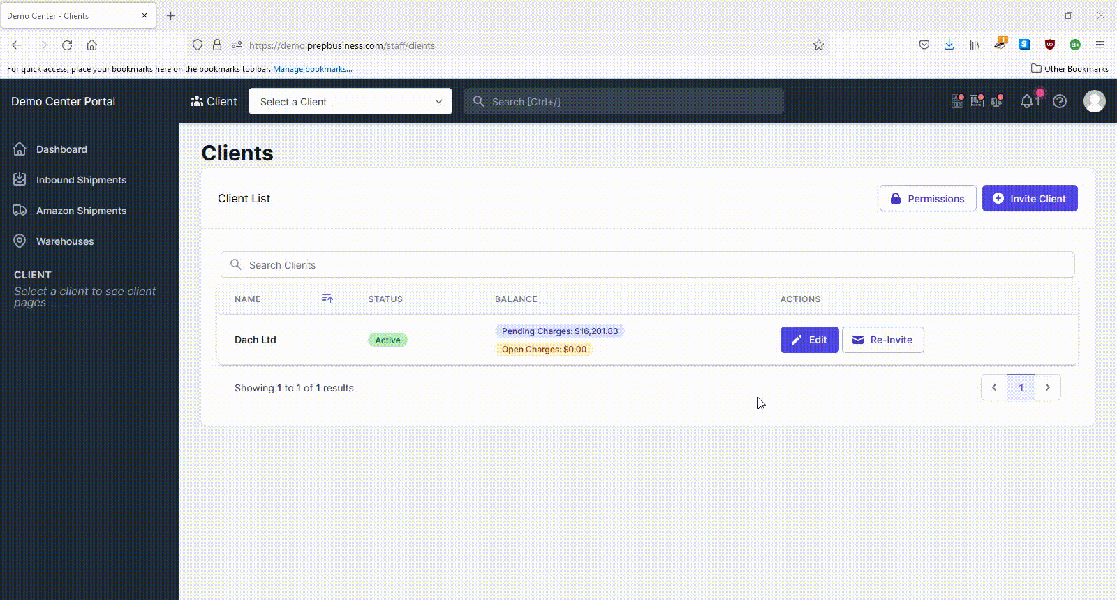 Edit Client Details