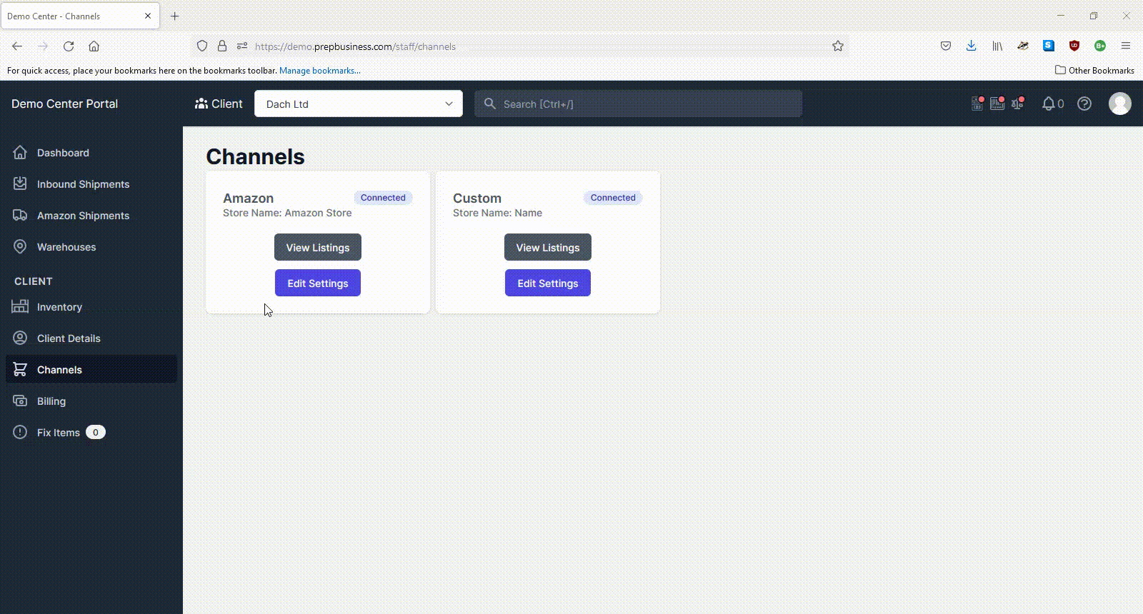 Sync inventory with Amazon