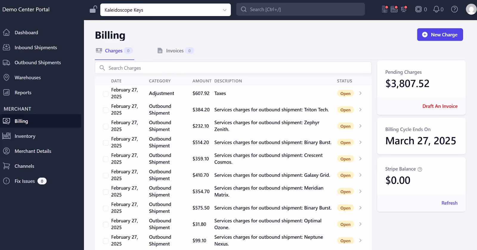 Automated billing in prep center software