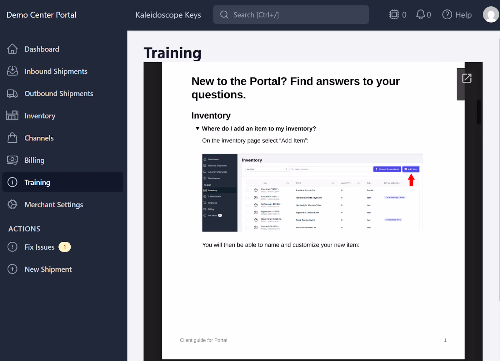 Uploading resources in the PrepBusiness client portal